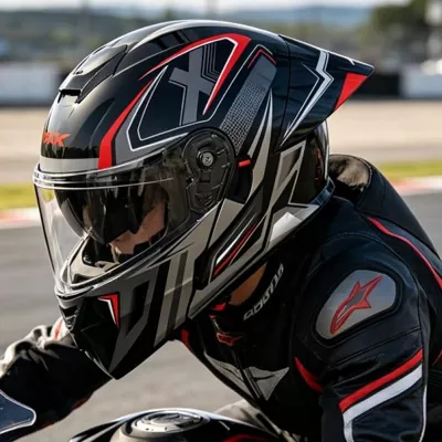 Dalla nostra linea di produzione alla testa di un pilota: uno sguardo ai test sui nostri caschi da corsa