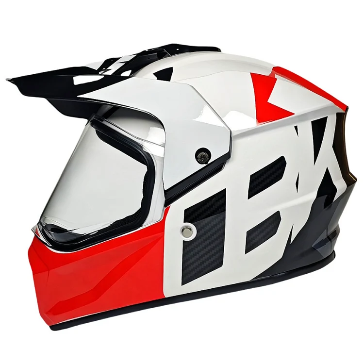 Caschi fuoristrada leggeri in ABS con ventilazione