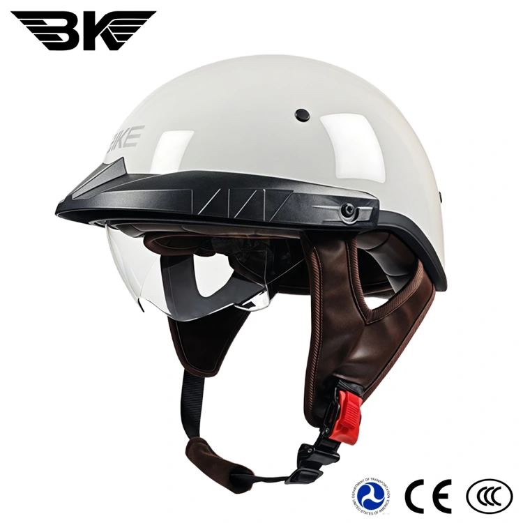 Mezzi caschi moto con visiera