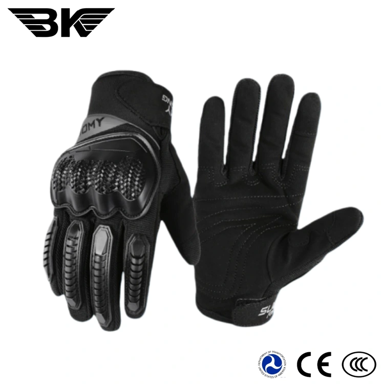 Guanti da moto a dita intere con design touch screen